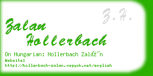 zalan hollerbach business card